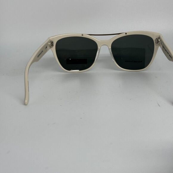 BCBGMAXAZRIA Sunglasses AMAZE IVORY LAMINATE Shiny Square with Green Lens H16601 main image 6